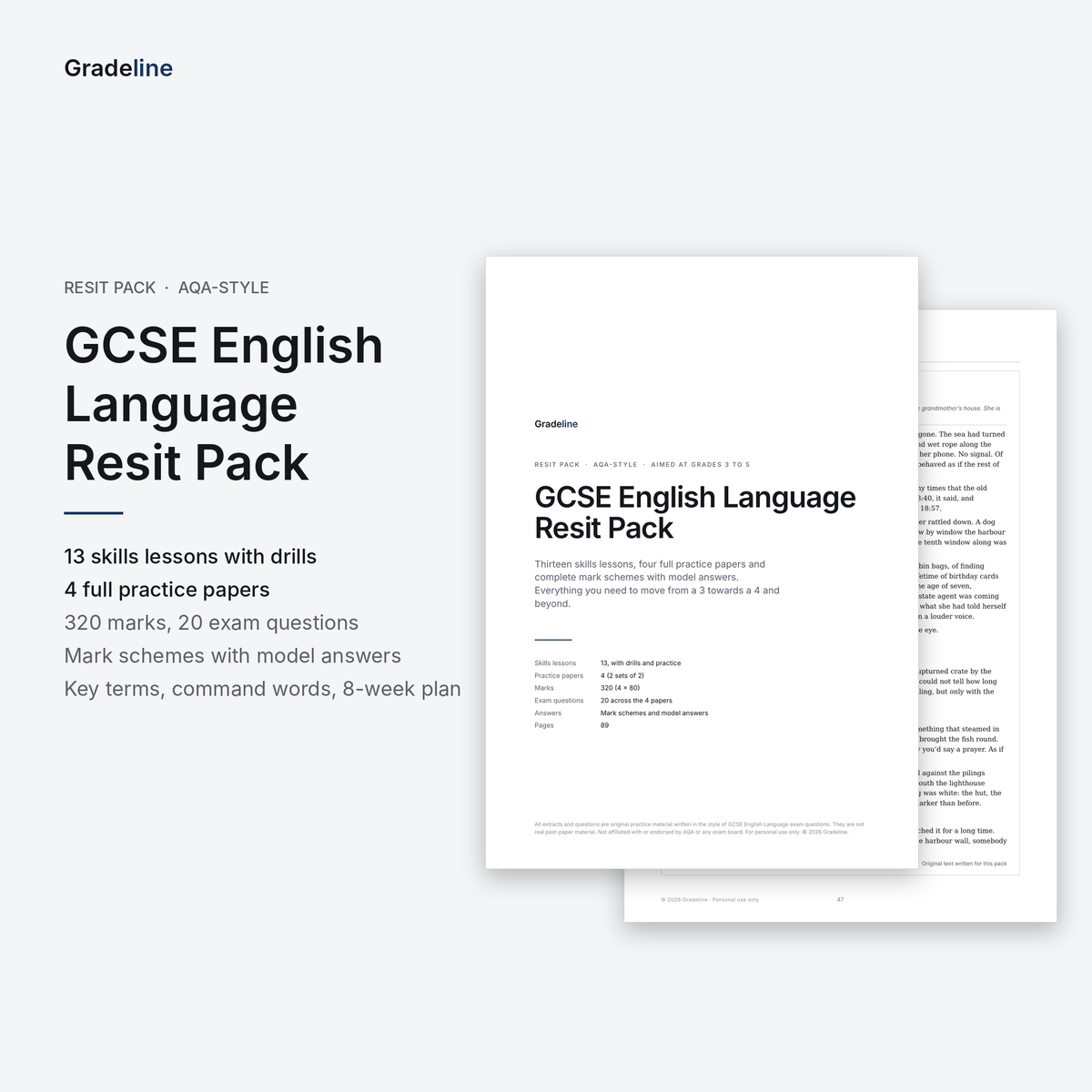 GCSE English Language Resit Pack (PDF)