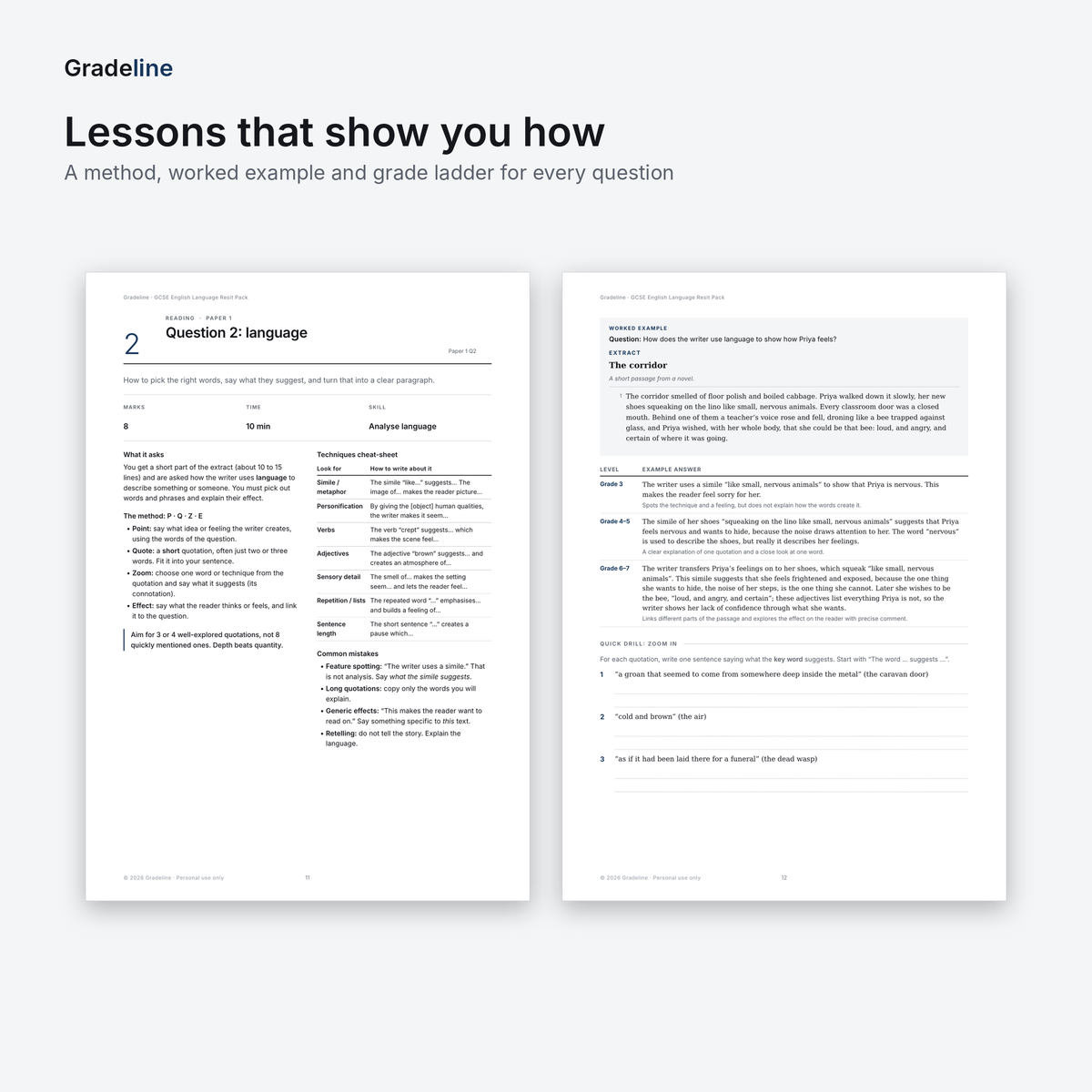 GCSE English Language Resit Pack (PDF)